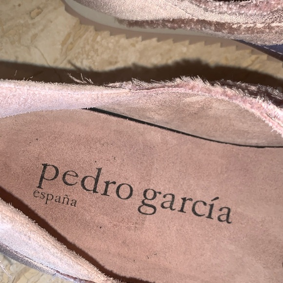 PEDRO GARCÍA España baby pink satin/ & suede sneakers, laces, raw edges. 41 EUC - Picture 11 of 13